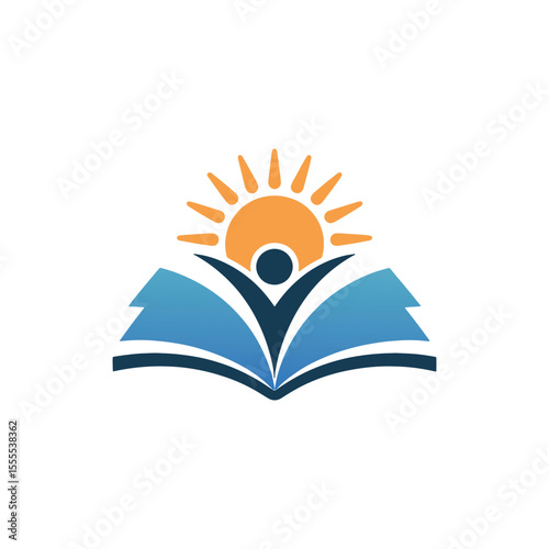 Unique education logo Modern and minimalist vector and abstract logo