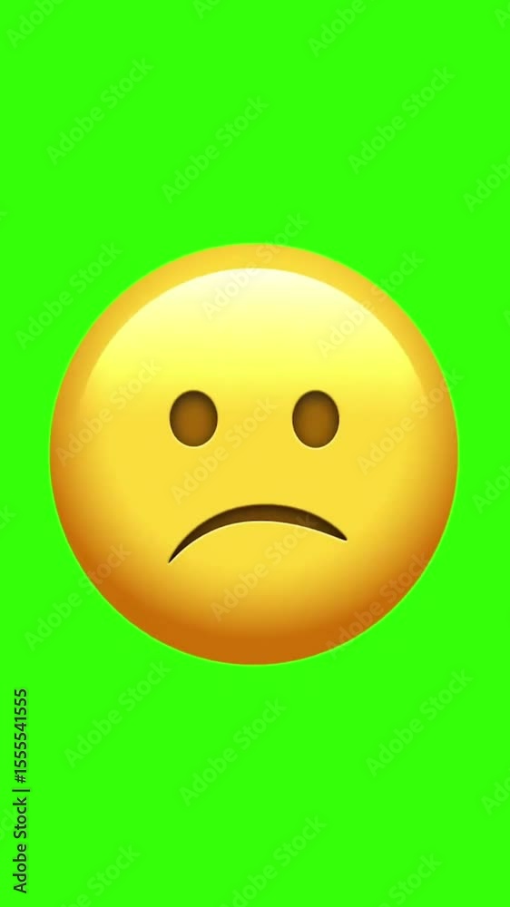 Confused Face Animated Emoji. Alpha channel, transparent background. 4K resolution loop animation. Confused Face Animated Emoji. Alpha channel, transparent background. 4K resolution loop animation.