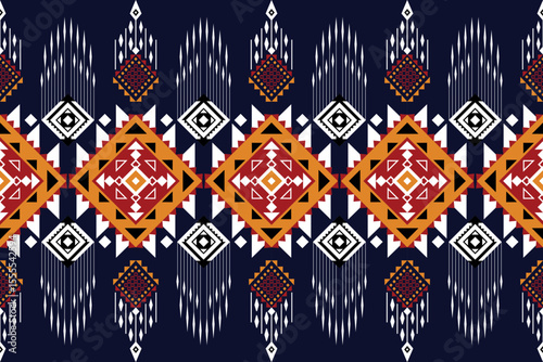 Ethnic geometric pattern seamless