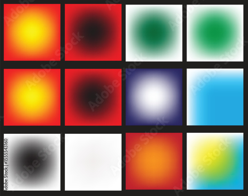Vibrant Color Gradient Squares A Collection of Abstract Backgrounds