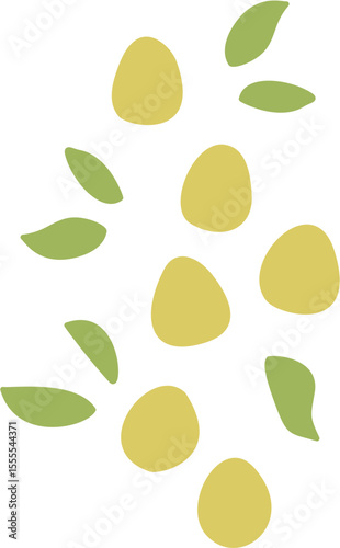 sweet annie flower scatter for decor.svg
