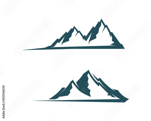 Mountain nature landscape  logo and symbols  icons template