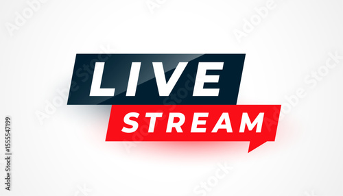 webinar live stream or broadcast label design