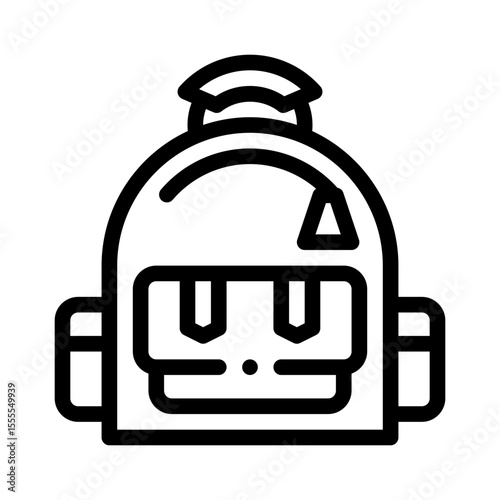 backpack line icon