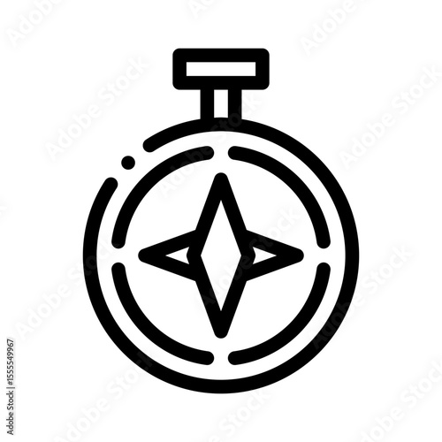 compass line icon
