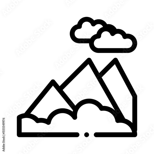mountain line icon