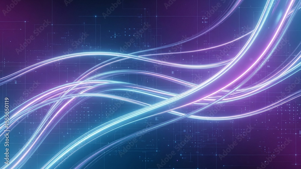 Obraz premium Futuristic Tech Line Background