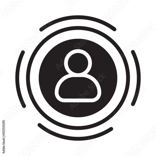 Influence Vector Icon which can easily modify or edit