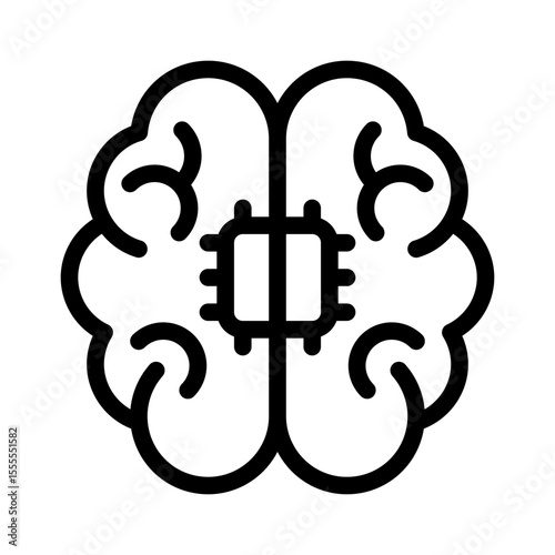 brain line icon