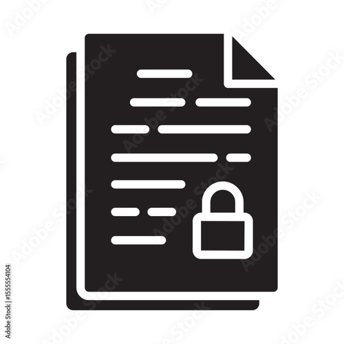 Confidentiality Vector Icon which can easily modify or edit