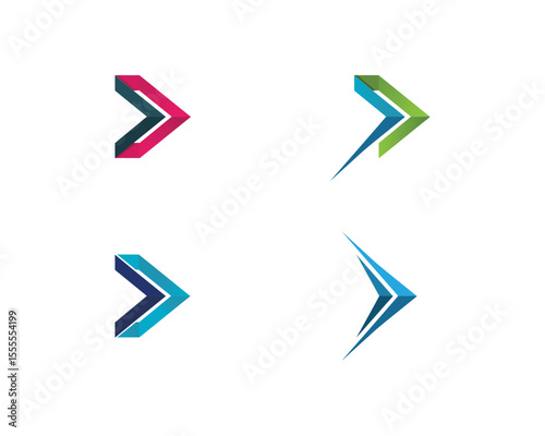 Arrows vector illustration icon Logo Template design