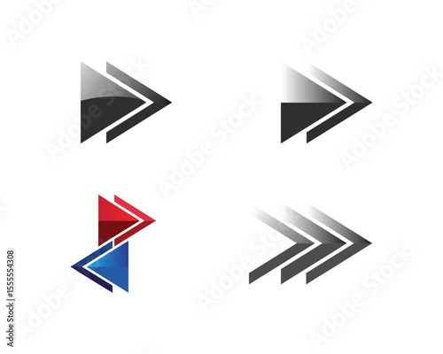 Arrows vector illustration icon Logo Template design