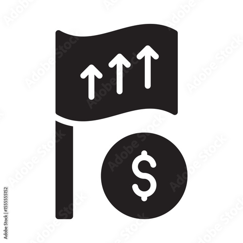 Cost leadership Vector Icon which can easily modify or edit