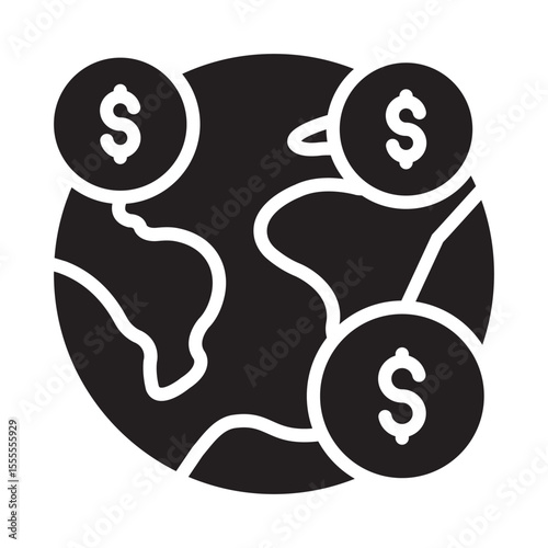 Global business Vector Icon which can easily modify or edit
