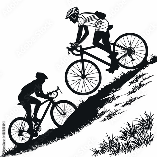 Motorcycle Rider Silhouette Set – Sport Bikes