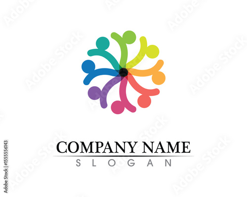 Community people care logo and symbols template