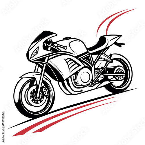 Motorcycle Rider Silhouette Set – Sport Bikes