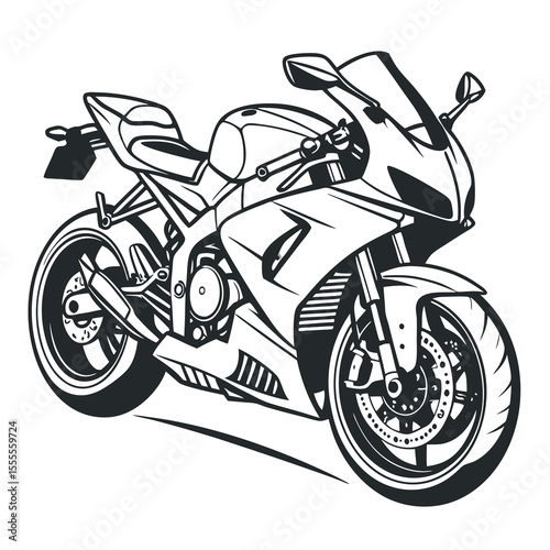 Motorcycle Rider Silhouette Set – Sport Bikes