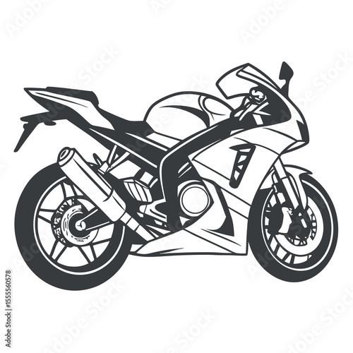 Motorcycle Rider Silhouette Set – Sport Bikes