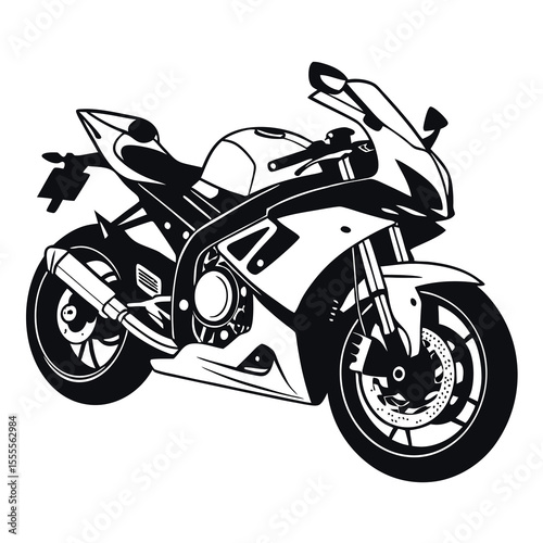 Motorcycle Rider Silhouette Set – Sport Bikes