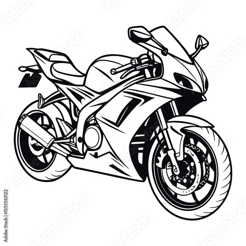 Motorcycle Rider Silhouette Set – Sport Bikes