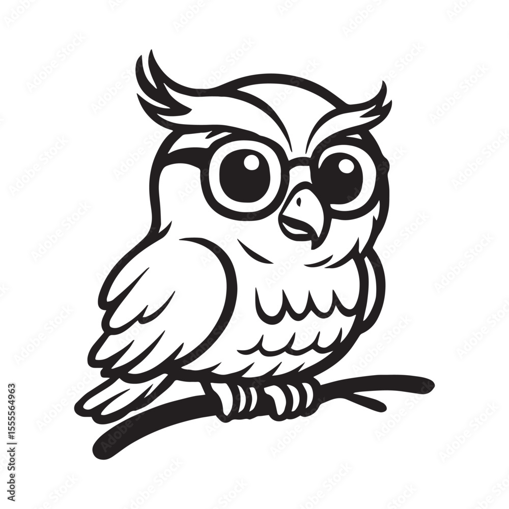 Naklejka premium owl svg