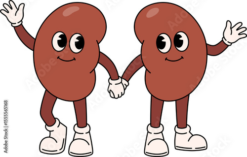 Retro Kidney Characters


