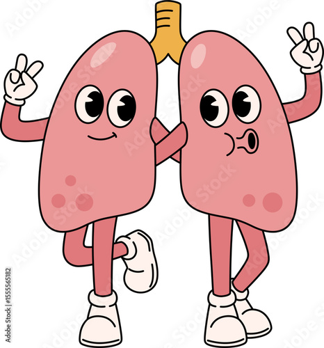 Charming Retro Lung Characters

