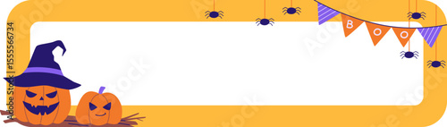 Colorful Halloween Label