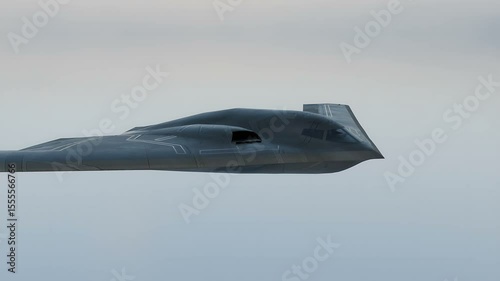 Wallpaper Mural The B-2 Spirit stealth bomber is flying in the sky on a secret mission. Torontodigital.ca