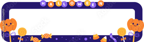 Colorful Halloween Label