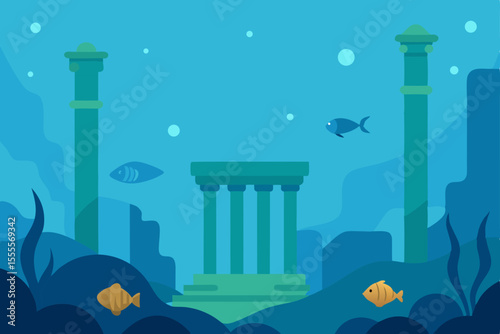 Submerged Cityscape An Underwater Architectural Wonder