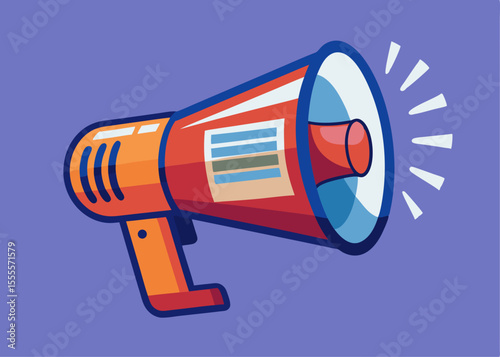 Latest news megaphone vector