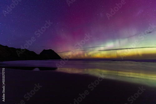 Foto Aurora Australis Southern Lights from Dunedin