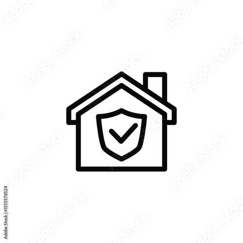 home insurance icon symbol vector design good for web or mobile app