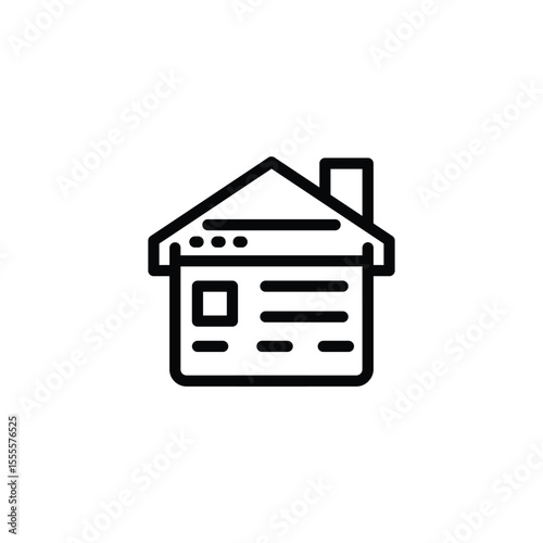 homepage  icon symbol vector design good for web or mobile app