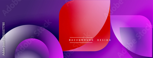 Abstract fluid shapes, vibrant purple, pink, red gradients. Modern design element for backgrounds, banners, presentations. Smooth transitions create dynamic visual.