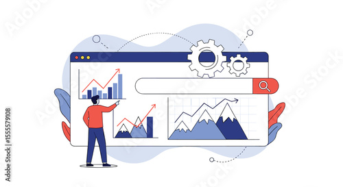 Illustrative Representation of Digital Marketing Analytics and Performance Tracking Systems for Business Growth