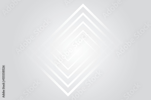Abstract geometric pattern of concentric diamond shapes with a subtle gradient on a light gray background