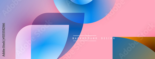 Abstract fluid shapes, pastel colors blend. Soft gradients create modern background design. Minimalist aesthetic, smooth transitions visible.