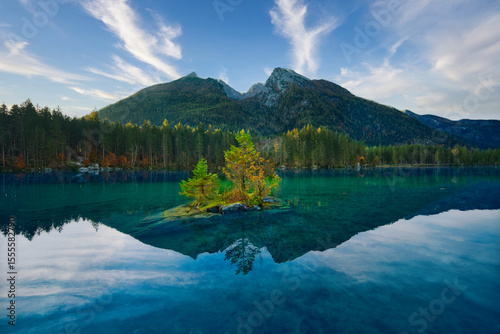 lake and mountains