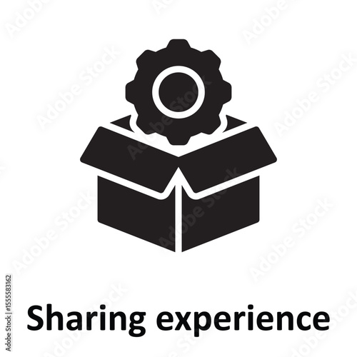 Sharing experience Vector Icon which can easily modify or edit