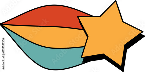 Retro Shooting Star