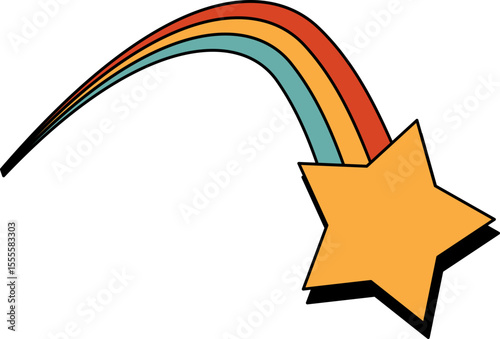 Retro Shooting Star