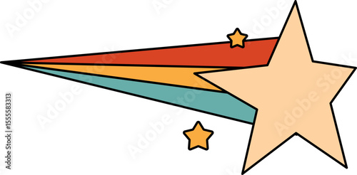 Retro Shooting Star