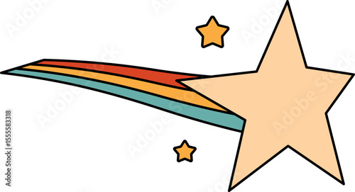 Retro Shooting Star