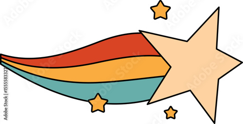 Retro Shooting Star