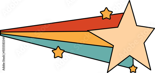 Retro Shooting Star