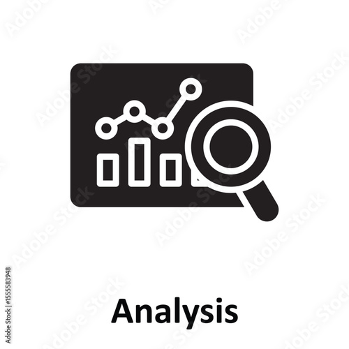 Analysis of projects Vector Icon which can easily modify or edit