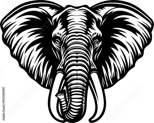 silhouette of a elephant vector